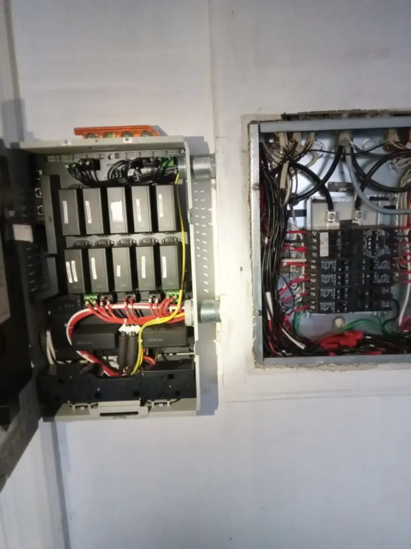 Electrical panel upgrade completed for Security Camera Wiring in Grant